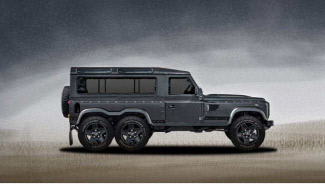 Капот удлинили на 400 мм, а пассажирский отсек — на 800 мм. Внедорожник Land Rover Defender от…