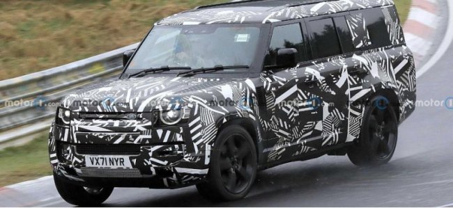 На тестах замечен прототип внедорожника Land Rover Defender 130
