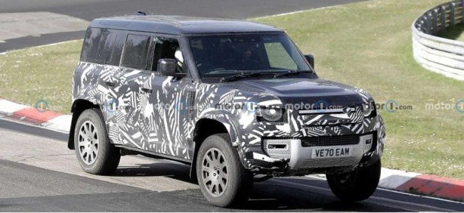 Хардкорный Land Rover Defender V8 сняли на видео на Нюрбургринге