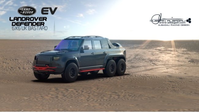 По словам создателя, полностью электрический Defender 6x6 UK Bastard должен был развивать мощность…