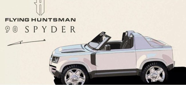 Flying Huntsman превратил Land Rover Defender 90 в идеальный пляжный автомобиль
