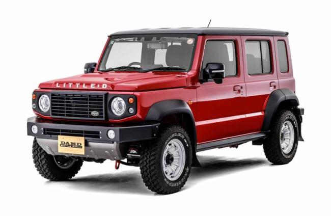 5-дверный Suzuki Jimny научили выглядеть как Land Rover Defender и «Гелендваген»