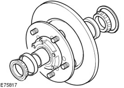 12. Отстранете вътрешните и външните лагерни пръстени от главината.