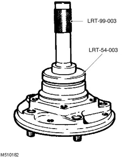 4. Монтирайте новото уплътнение наравно към задната повърхност на главината с помощта на…