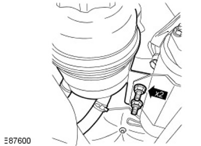 Развийте 2-те гайки.