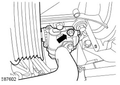 Отстранете болта.