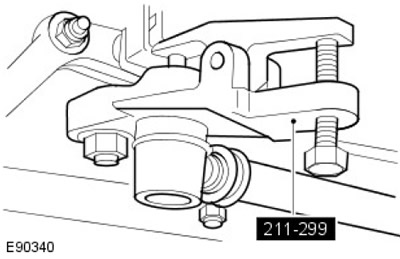 Развийте гайката, свързваща надлъжния кормилен прът с кормилното рамо.