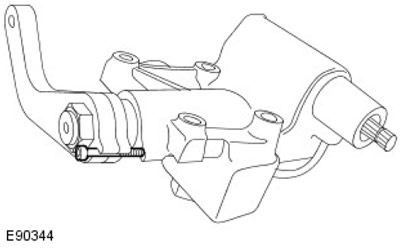 3. Монтирайте центриращия болт в кормилния механизъм.