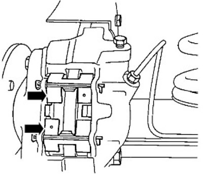 10. За превозни средства до моделна година 2002, монтирайте подложките и пружините, закрепете с…