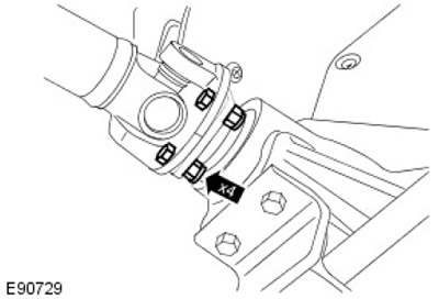 С помощта на подходяща скоба закрепете задвижващия вал.