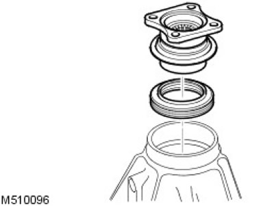 10. С помощта на лост отстранете уплътнението на скоростното масло.