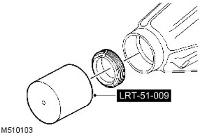 36. С помощта на инструмент LRT-51-009 монтирайте уплътнението на задвижващото зъбно колело.