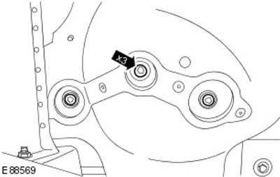 6. Отстранете въздушния филтър. Отстранете 3 болта.