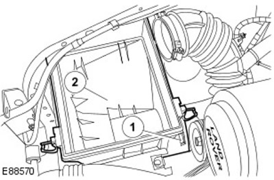 2. Отстранете въздушния филтър.