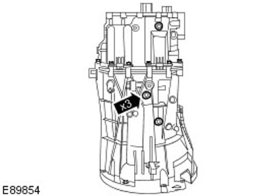 17. Отстранете 3-те болта на десния селектор.