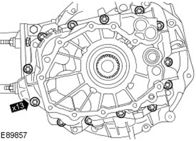 20. Отстранете 13 болта.