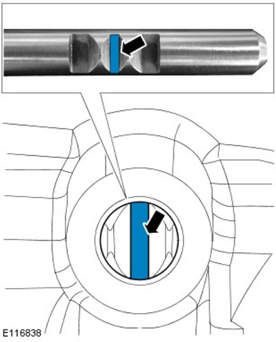 Уверете се, че всички пръти на вилка за превключване са подравнени, както е показано и съединителят…