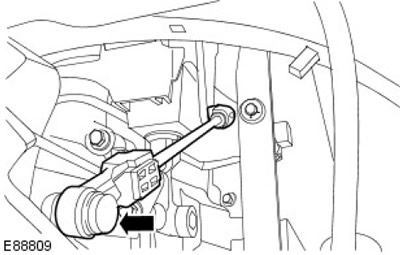 Свържете пръта за избор на висок/нисък диапазон.