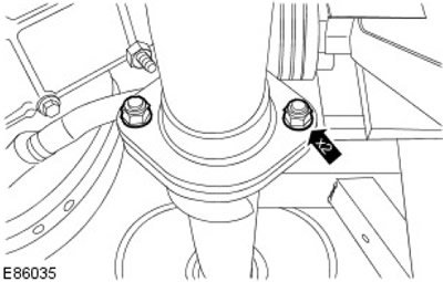 20. Прикрепете междинната тръба към каталитичния конвертор. Инсталирайте, но не затягайте новите…