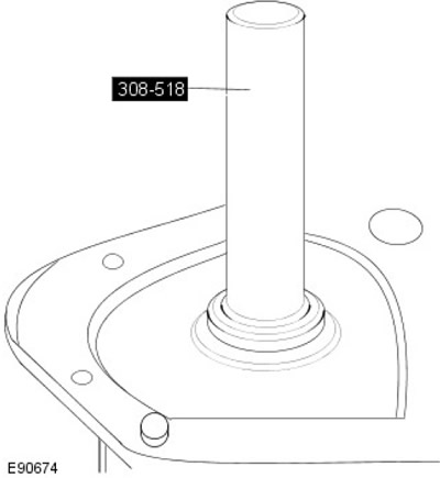 1. С помощта на специалния инструмент монтирайте ново уплътнение на входящия вал на…