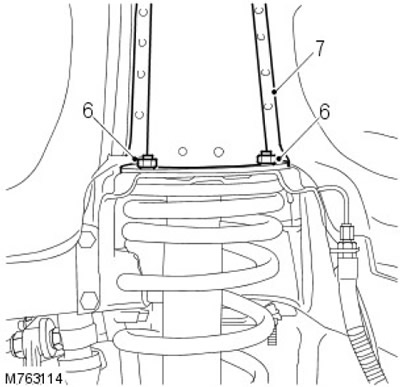 7. Свалете горния капак на амортисьора.