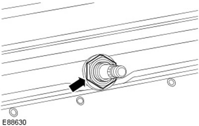 Поставете гайката на шпиндела на чистачките на предното стъкло.