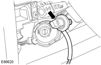 4. Отстранете превключвателя на фаровете.