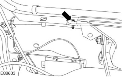 6. Освободете левия стъклен нагревателен канал. Отстранете винта.