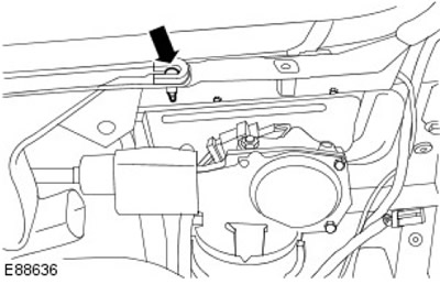 12. Освободете десния стъклен нагревателен канал. Отстранете винта.