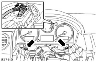 Как снять приборную панель дискавери 3 Instruments and control lamps: Removal and installation of the instrument panel 
