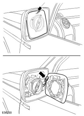 Как разобрать зеркало дискавери 3 Mirrors and glasses: Removal and installation of glass of an external mirror (Di
