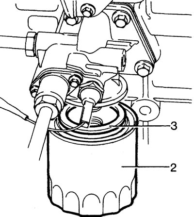3. Ungeți garnitura noului filtru cu ulei de motor.