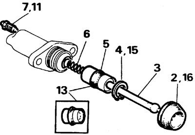 6. Remove the spring.