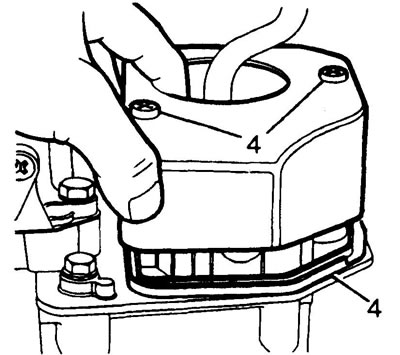 4. Install the rubber gasket on the shift mechanism housing, install the cover and tighten the…