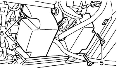 4. Remove the current collector, see section «Passive safety system».