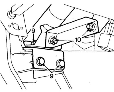 8. Disconnect the main ignition switch connector.