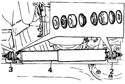 4. Remove the shock absorber.