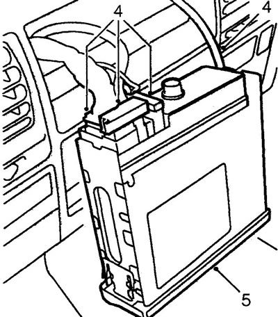 3. Remove the radio and remove the pullers.