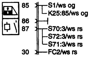 K24 Electric window motor relay. Реле стеклоподъемника