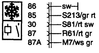 K72 AC switch-over relay. Реле кондиционера