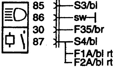 K1 Headlamp relay. Реле включения ближнего и дальнего света