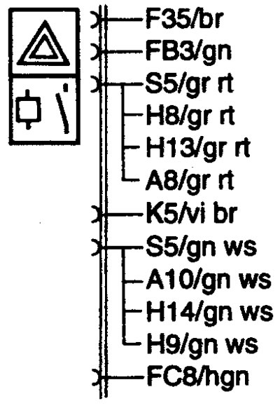 К6 Hazard tempt relay. Реле включения аварийной сигнализации