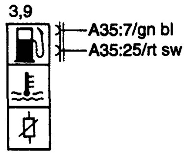 В24 Fuel injection coolant temperature sensor. Датчик температуры охлаждающей жидкости (система…