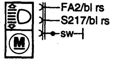 М35 Headlamp motor, left. Электродвигатель фары, левый