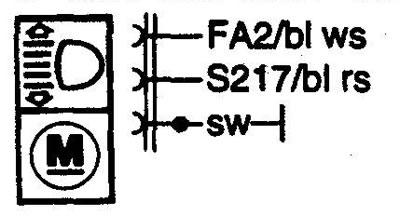 М36 Headlamp motor, right. Электродвигатель фары, правый