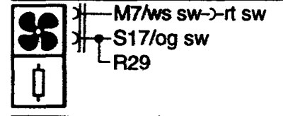 R6 Hester motor resistor (see M7). Резистор электродвигателя вентилятора отопителя
