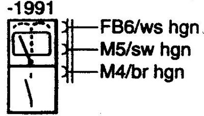 S10 Rear wash/wipe switch. Переключатель заднего стеклоочистителя / омывателя