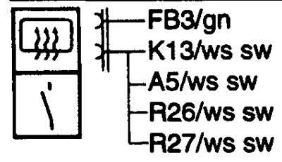 S30 rear window switch. Выключатель обогревателя заднего стекла