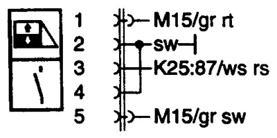 S65 Electric window switch, front passenger door. Выключатель стеклоподъемника двери переднего…