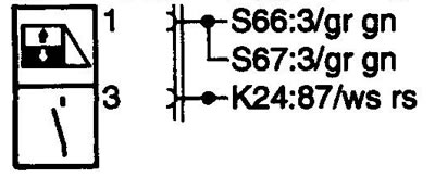 S72 Electric window safety switch. Предохранительный выключатель привода стеклоподъемника